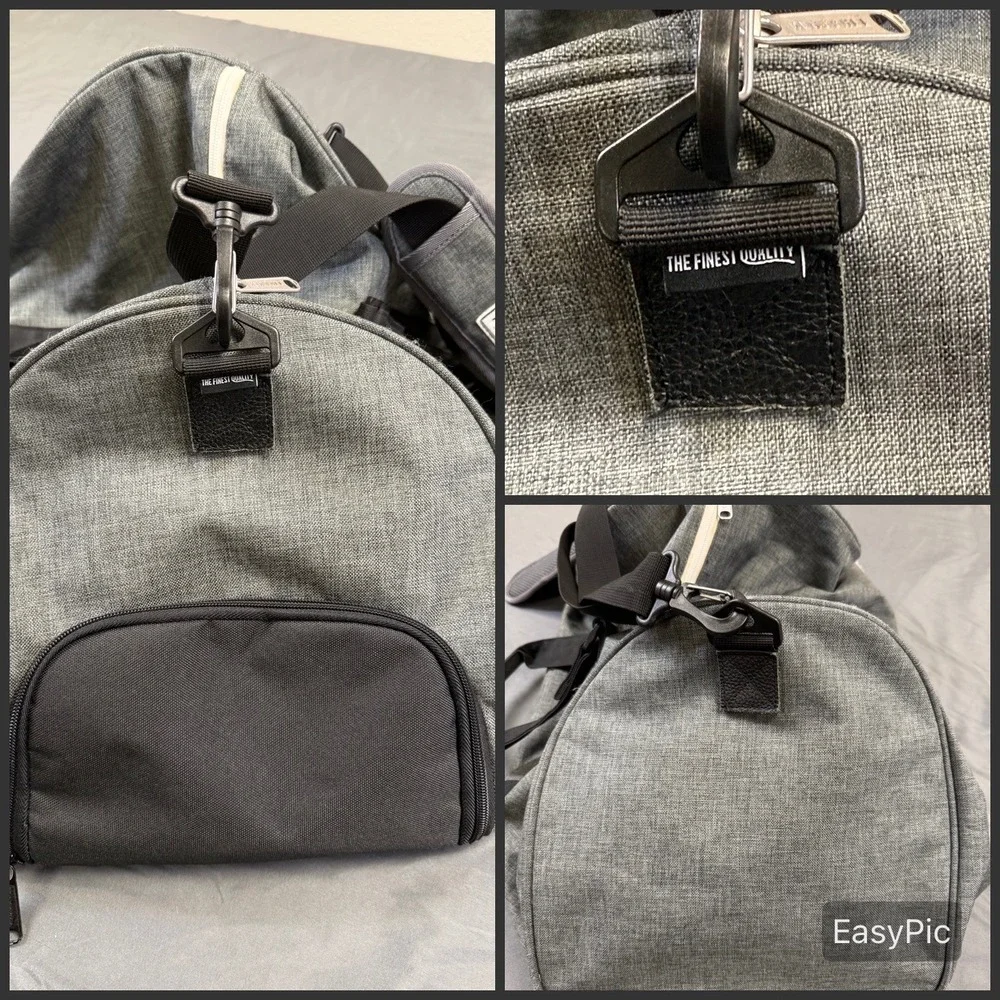 Herschel Supply Co Novel Duffle Bag Grey Heathered Weekender Shoe Compartment